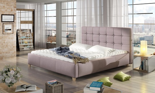 sypialnia w stylu industrialnym w łagodniejszym wydaniu soft-loft